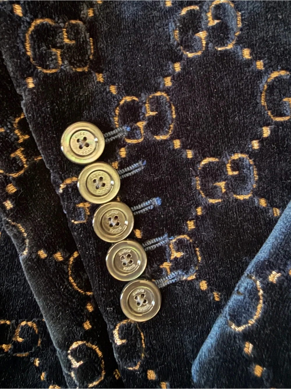 Gucci Men’s Gg Velvet Blazer size 50R $3500